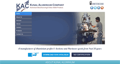 Desktop Screenshot of kunalaluminium.com